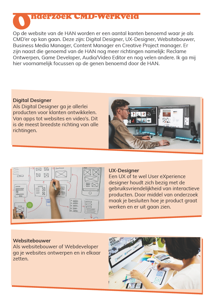 Tweede pagina van het Excursieverslag